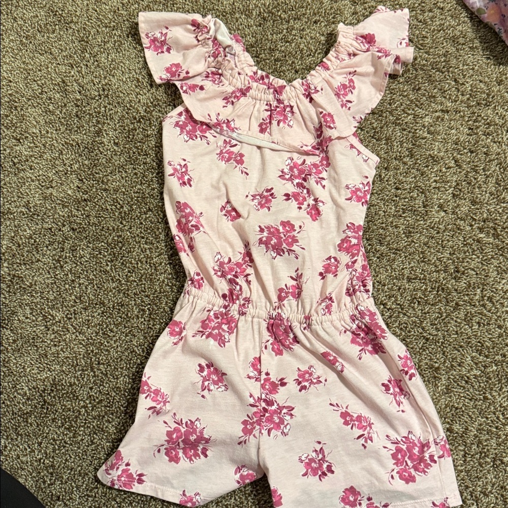 The Children's Place Pink Floral Kids Matching Set